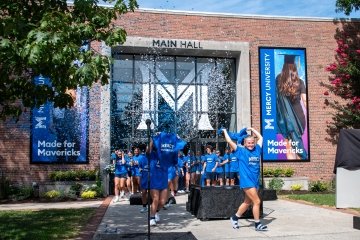Students celebrate launch of Mercy University